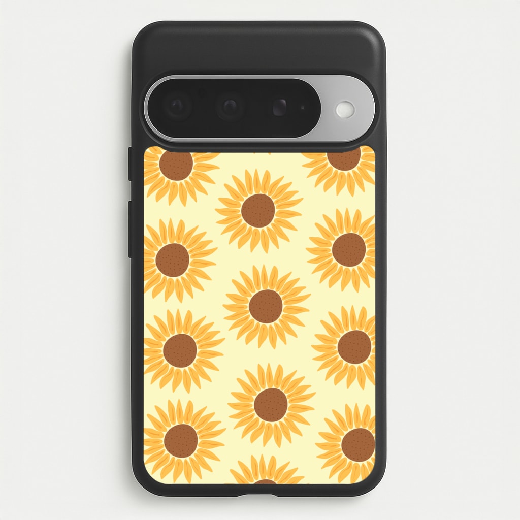 Sunflowers Abstract Pattern Phone Case for Google Pixel 10 Pro XL