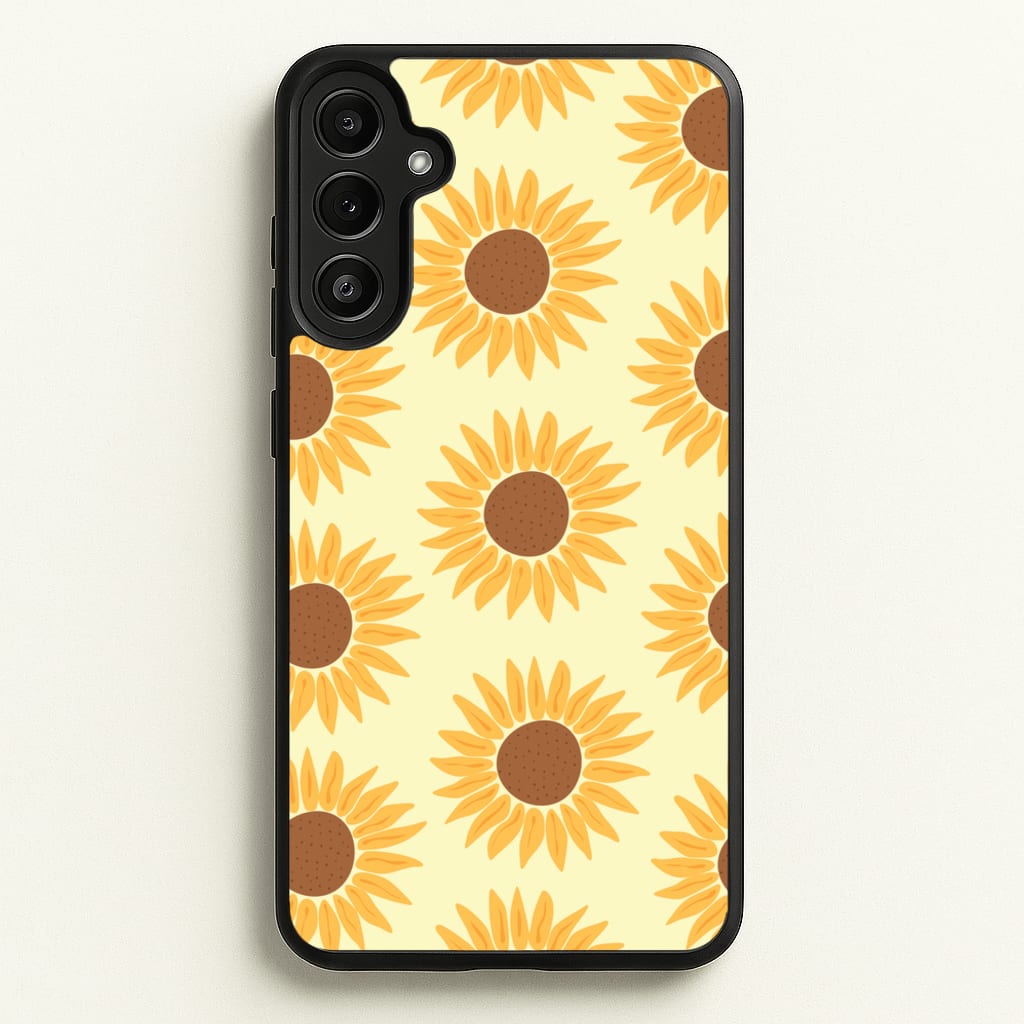 Sunflowers Abstract Pattern - Summer Phone Case for Galaxy A34