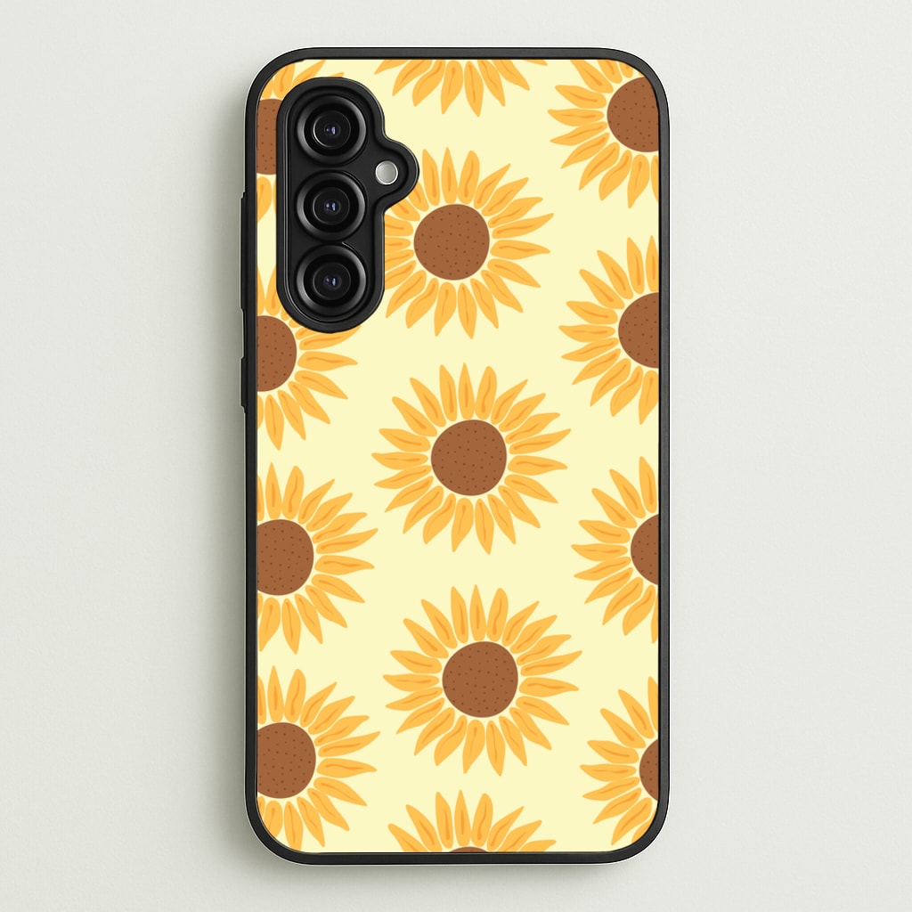 Sunflowers Abstract Pattern - Summer Phone Case for Galaxy A14