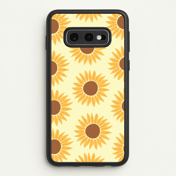Sunflowers Abstract Pattern - Summer Phone Case for Galaxy S10e