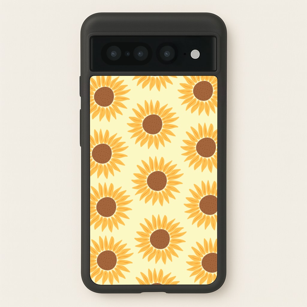 Sunflowers Abstract Pattern - Summer Phone Case for Google Pixel 7 Pro