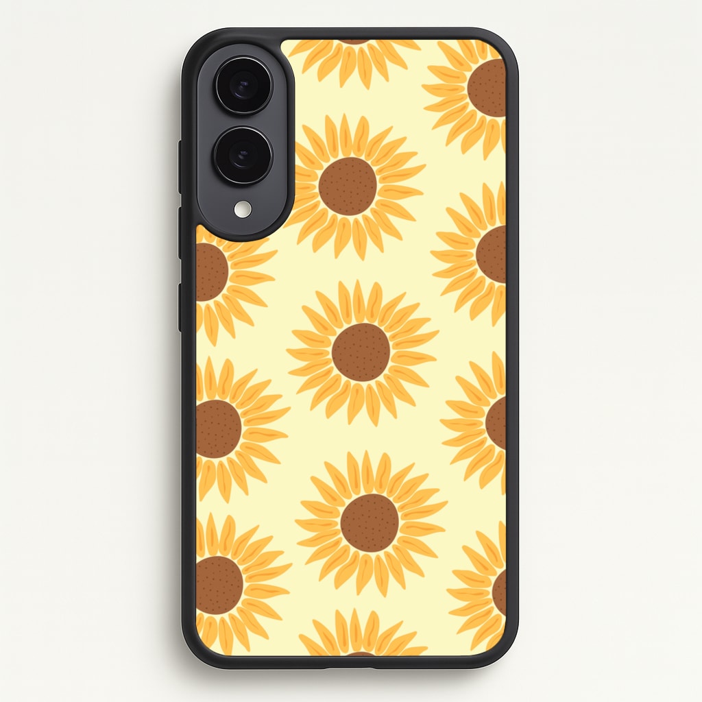 Sunflowers Abstract Pattern - Summer Phone Case for Galaxy S25 Edge