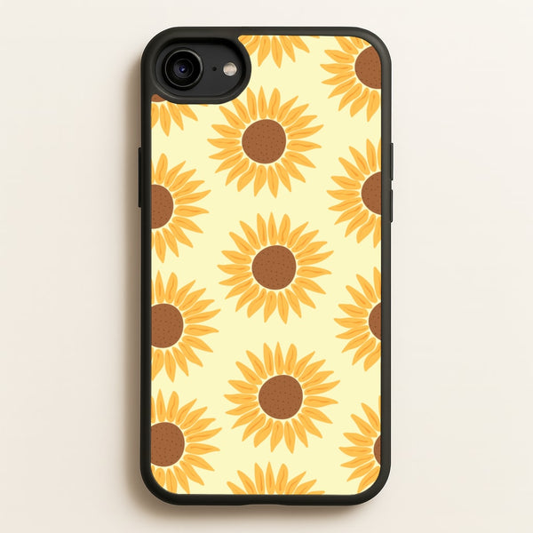 Sunflowers Abstract Pattern - Summer Phone Case for iPhone 6 / 7 / 8 / SE