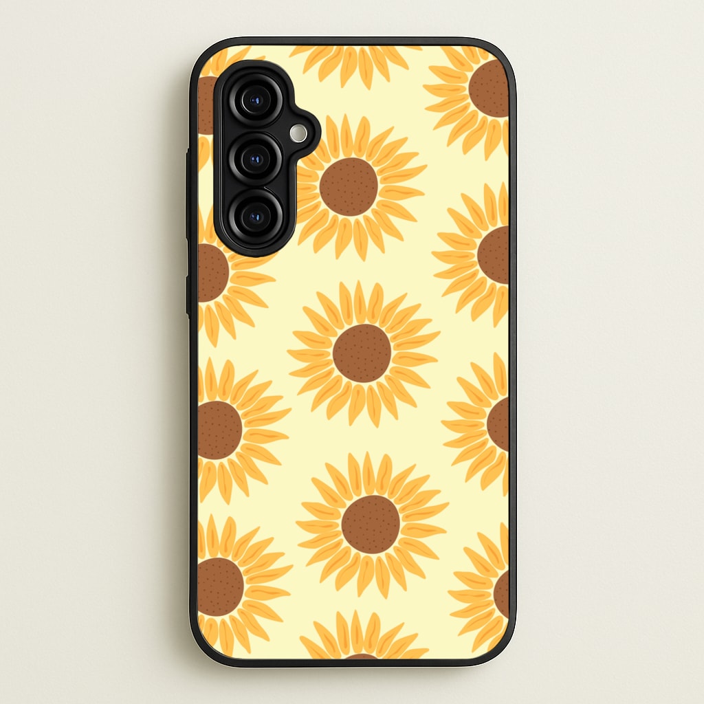Sunflowers Abstract Pattern - Summer Phone Case for Galaxy A54