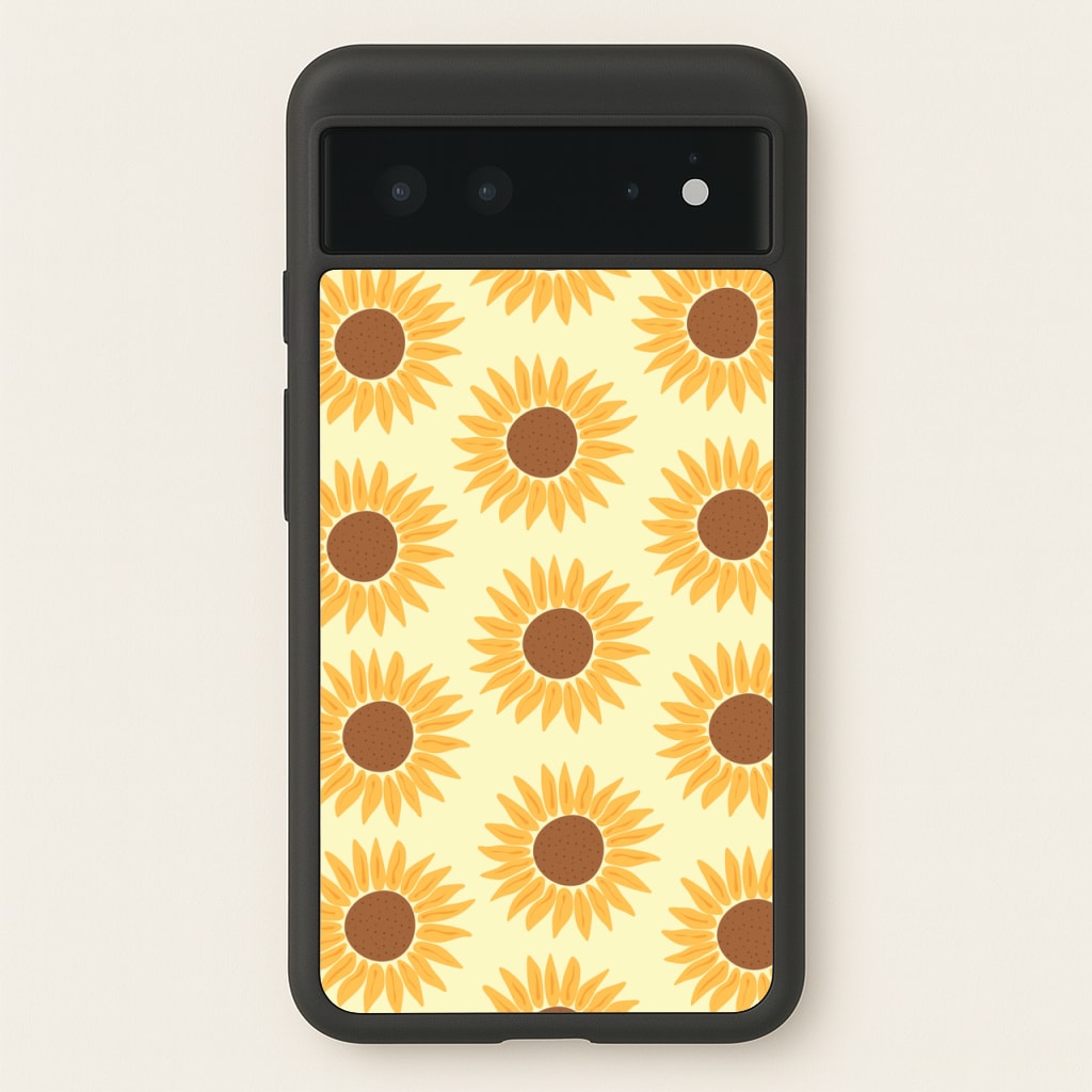 Sunflowers Abstract Pattern - Summer Phone Case for Google Pixel 6