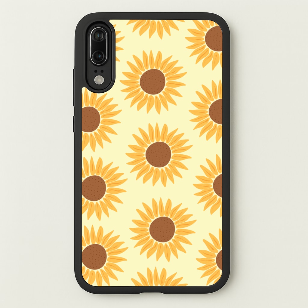 Sunflowers Abstract Pattern - Summer Phone Case for Huawei P20