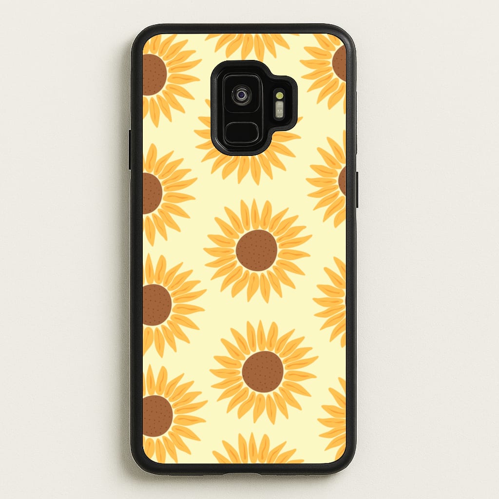 Sunflowers Abstract Pattern - Summer Phone Case for Galaxy S9