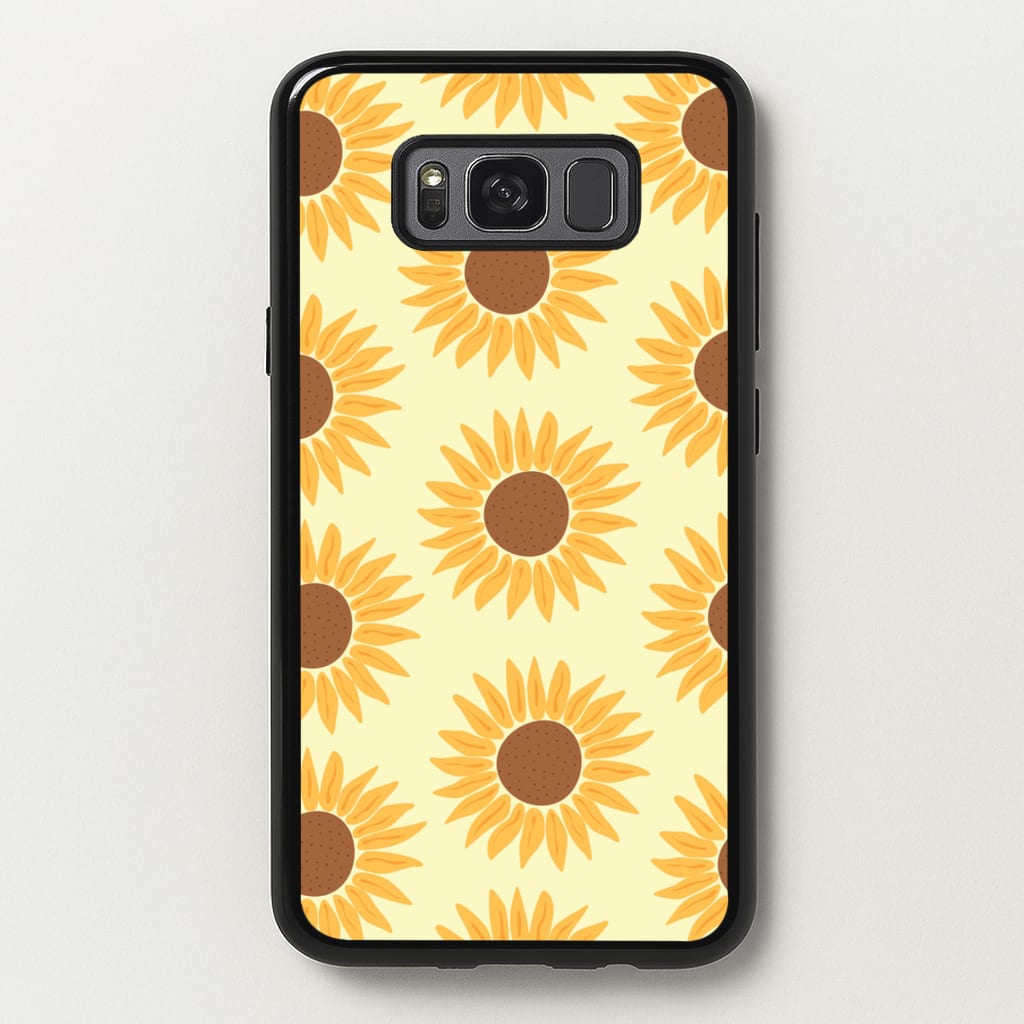 Sunflowers Abstract Pattern - Summer Phone Case for Galaxy S8 Plus