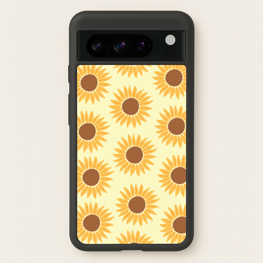 Sunflowers Abstract Pattern - Summer Phone Case for Google Pixel 8 Pro