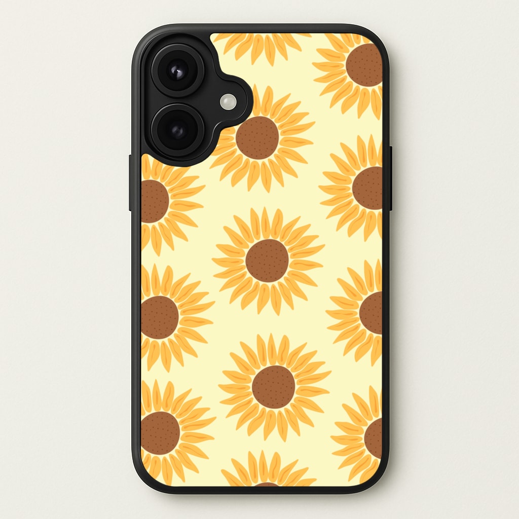 Sunflowers Abstract Pattern Phone Case for iPhone 17