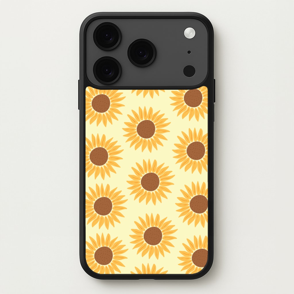 Sunflowers Abstract Pattern Phone Case for iPhone 17 Pro