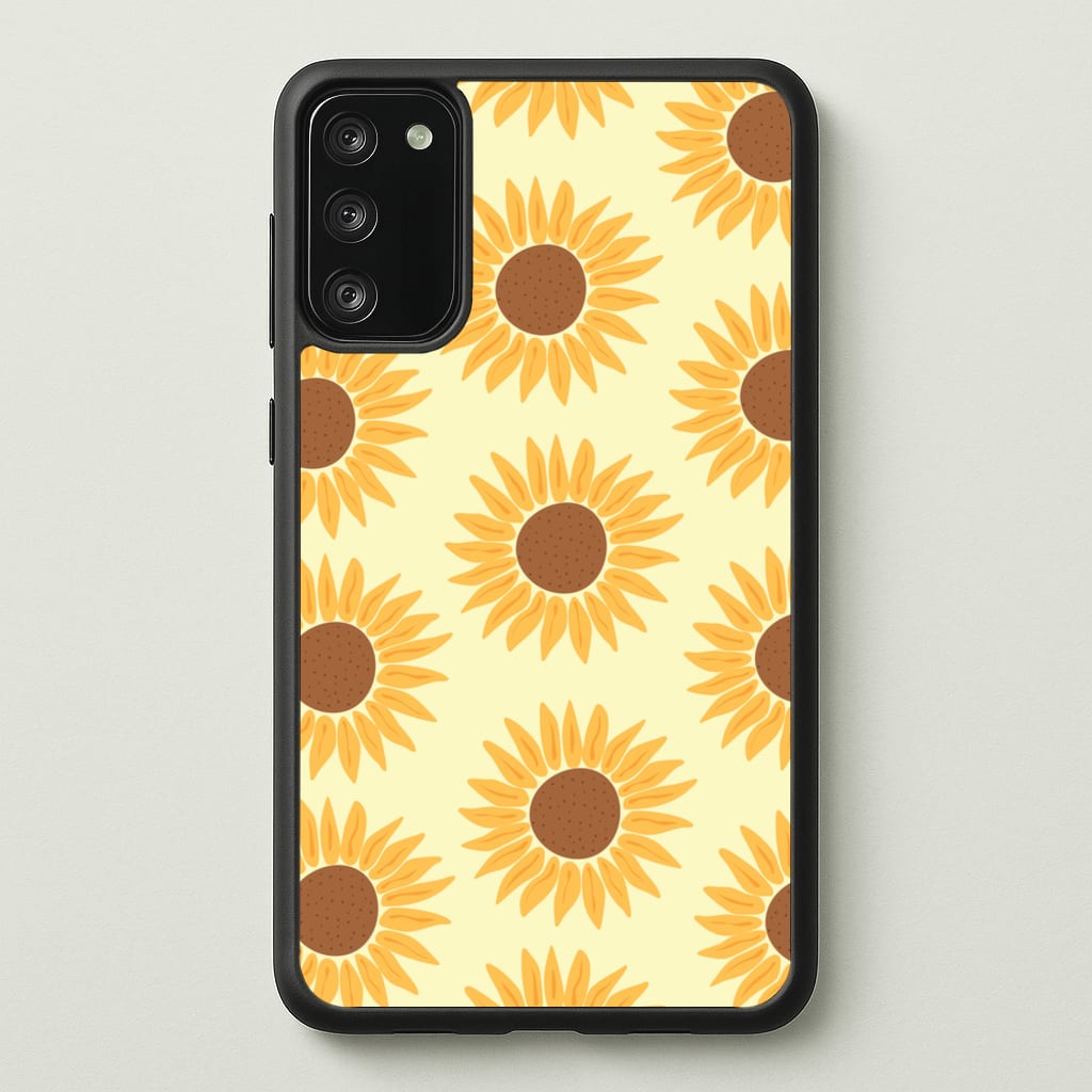 Sunflowers Abstract Pattern - Summer Phone Case for Galaxy S20FE