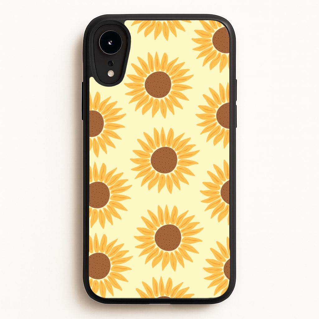 Sunflowers Abstract Pattern - Summer Phone Case for iPhone XR