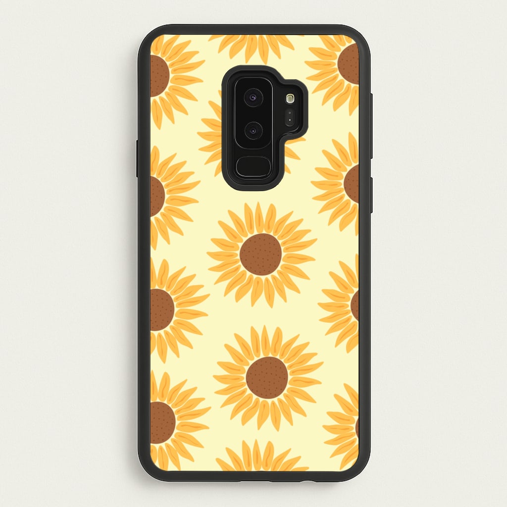 Sunflowers Abstract Pattern - Summer Phone Case for Galaxy S9 Plus