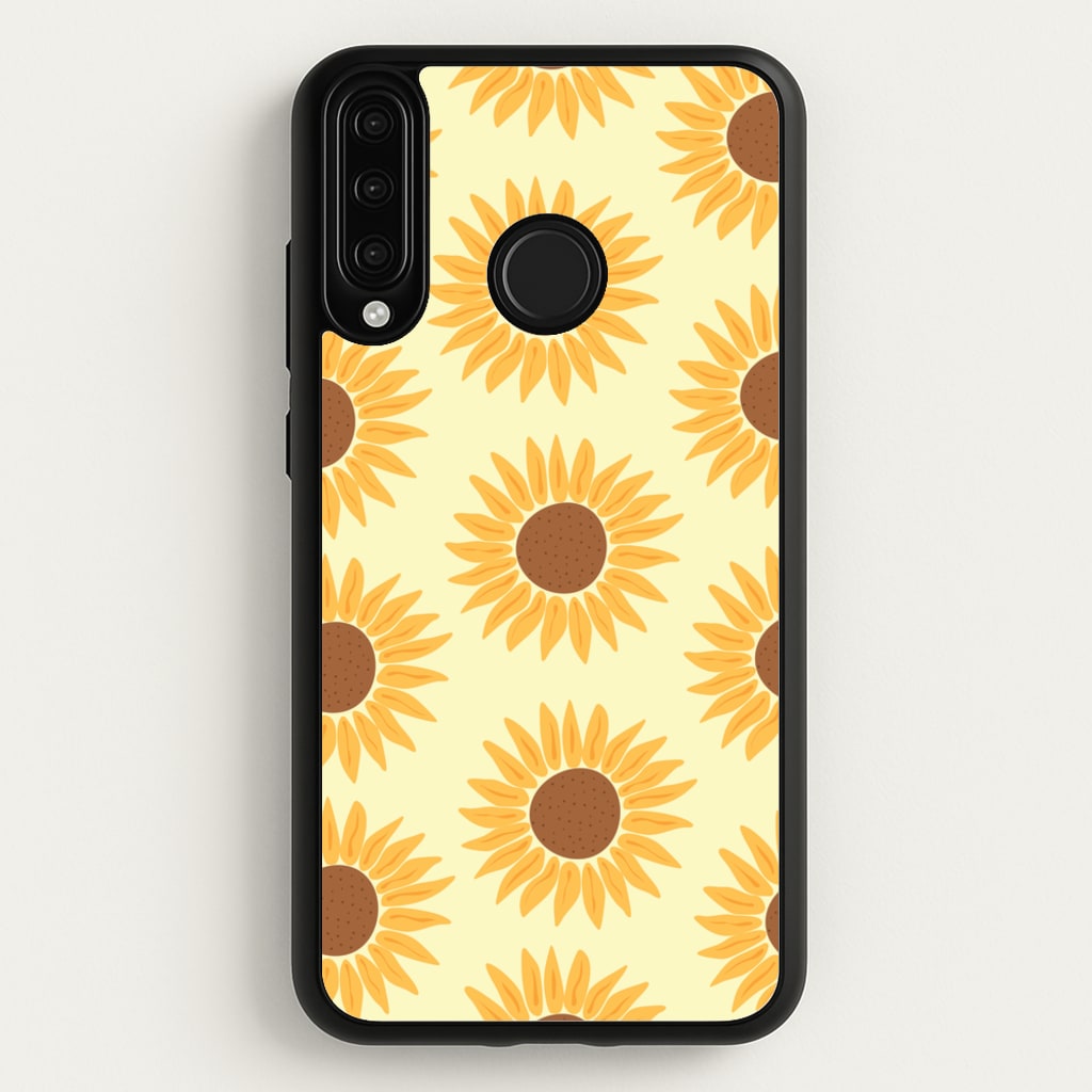 Sunflowers Abstract Pattern - Summer Phone Case for Huawei P30 Lite