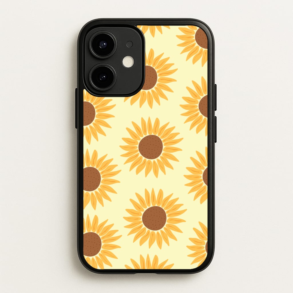 Sunflowers Abstract Pattern - Summer Phone Case for iPhone 12 / 12 Pro