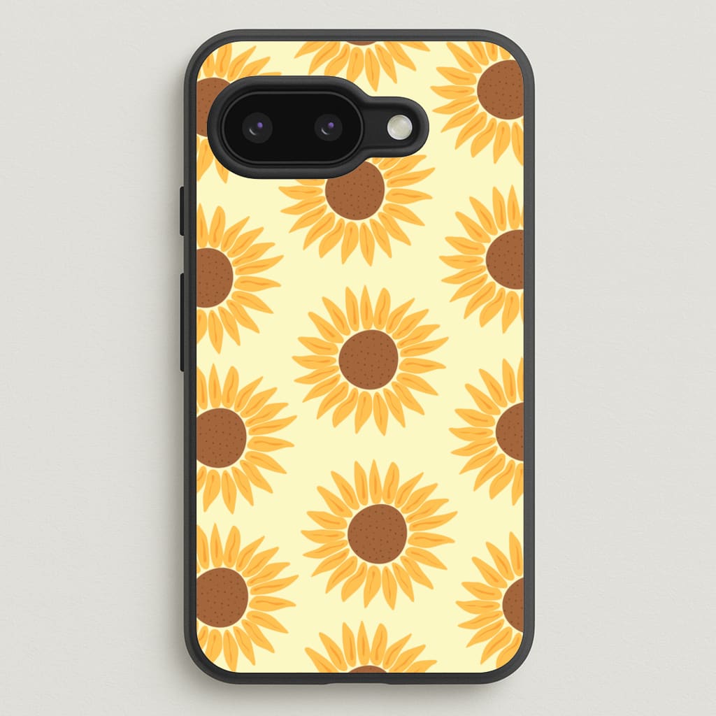 Sunflowers Abstract Pattern - Summer Phone Case for Google Pixel 9a