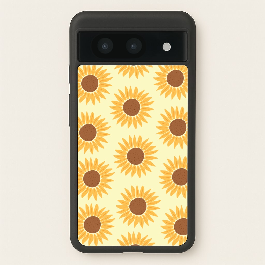 Sunflowers Abstract Pattern - Summer Phone Case for Google Pixel 8a