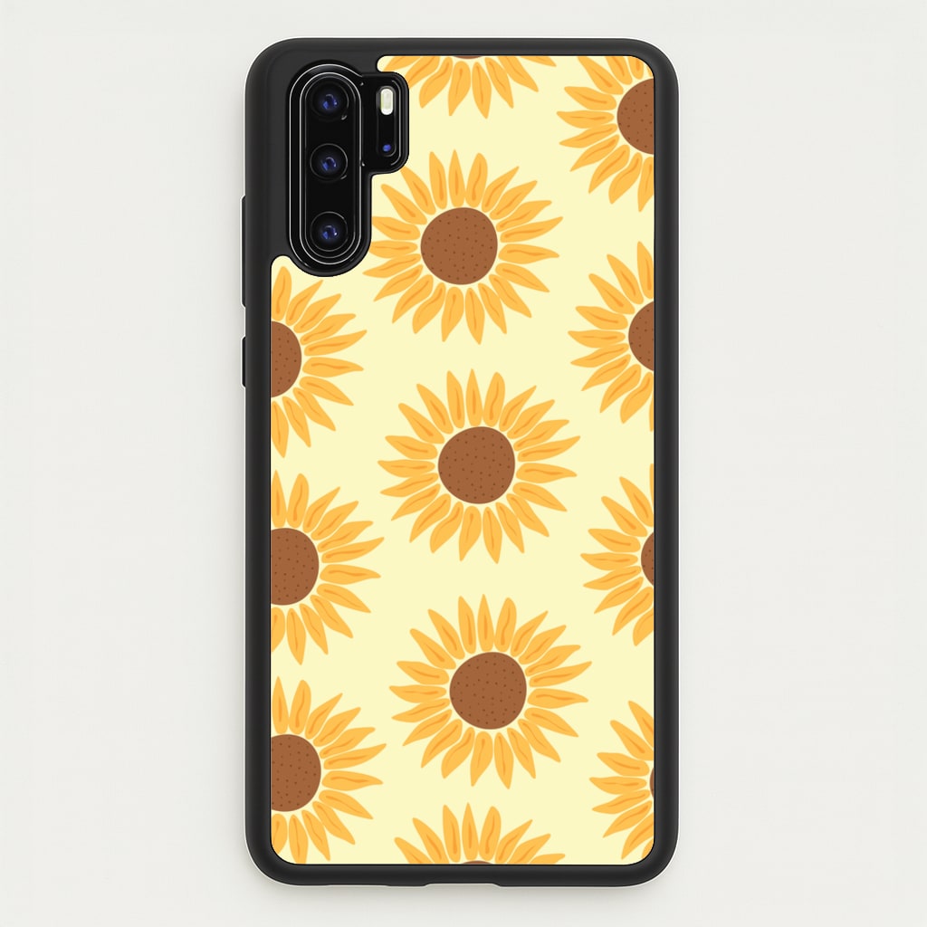 Sunflowers Abstract Pattern - Summer Phone Case for Huawei P30 Pro