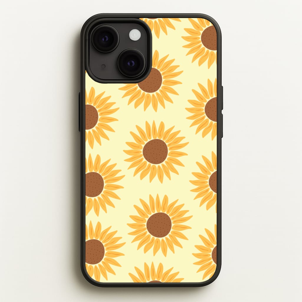 Sunflowers Abstract Pattern - Summer Phone Case for iPhone 13 Mini