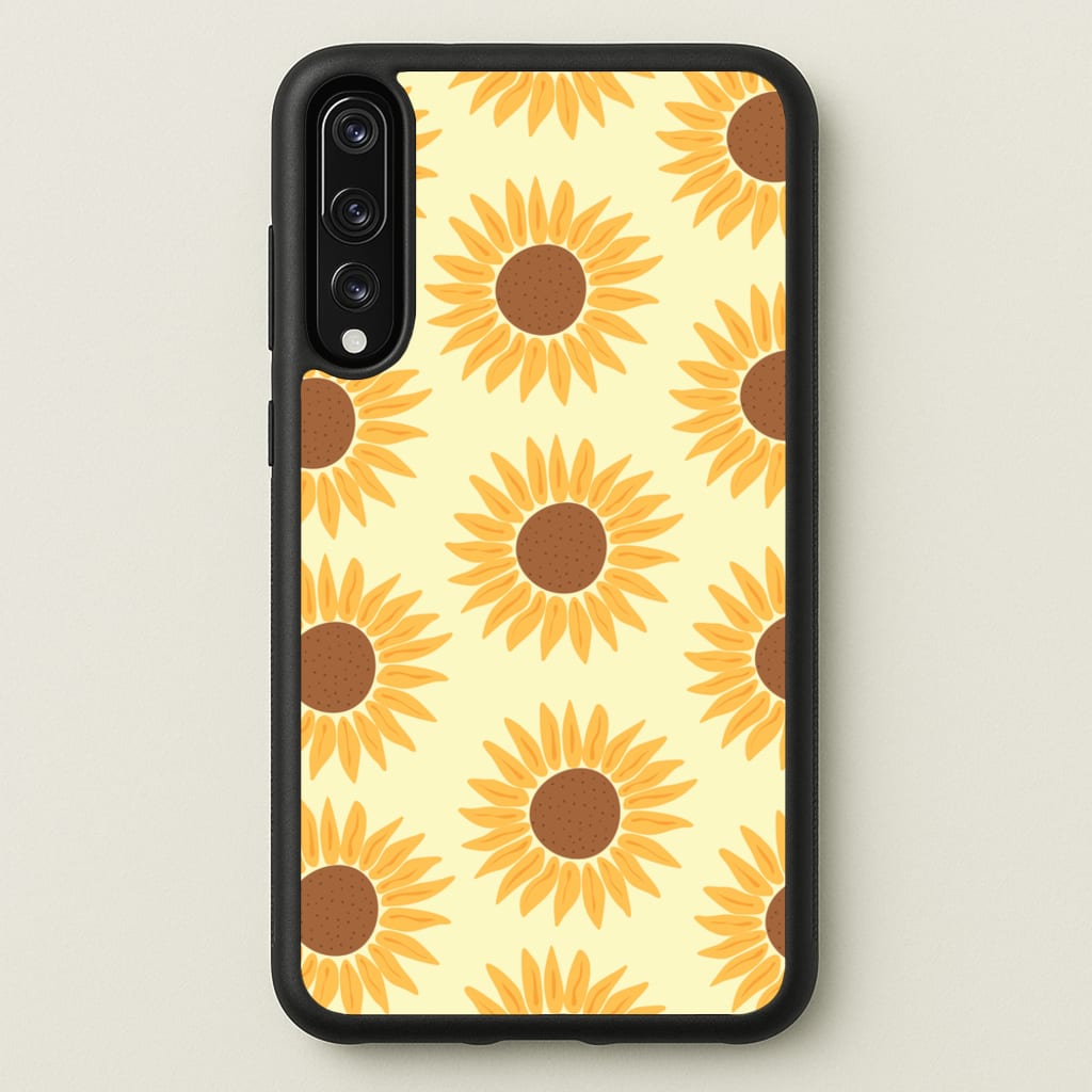 Sunflowers Abstract Pattern - Summer Phone Case for Huawei P20 Pro