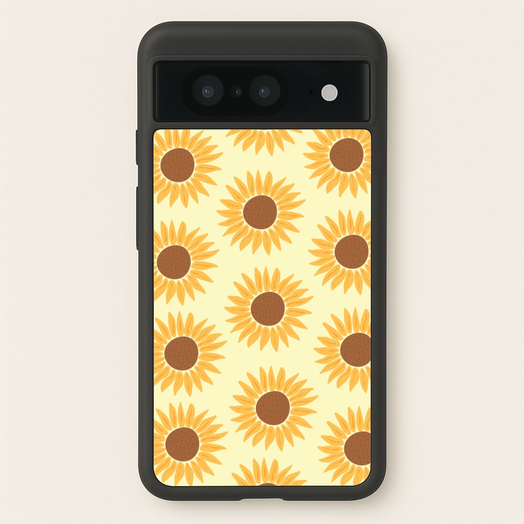 Sunflowers Abstract Pattern - Summer Phone Case for Google Pixel 8