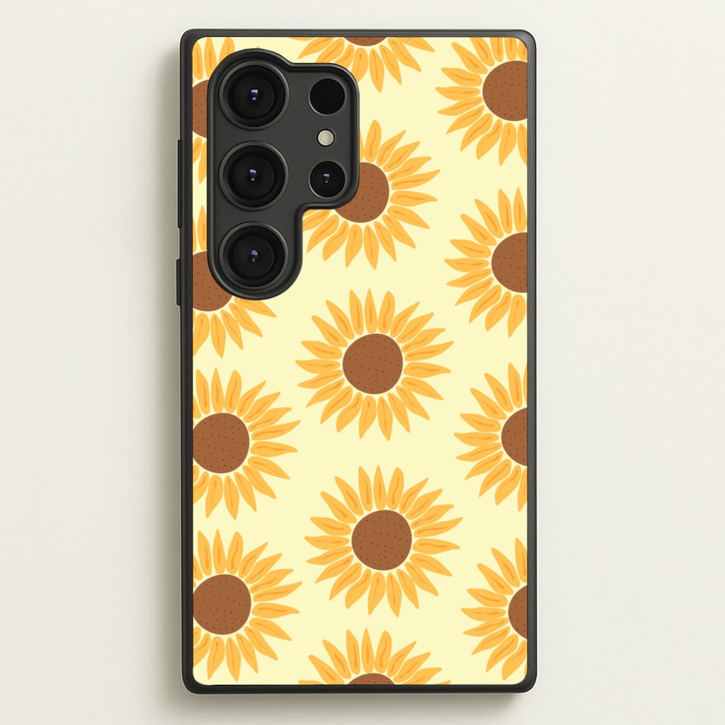 Sunflowers Abstract Pattern - Summer Phone Case for Galaxy S25 Ultra
