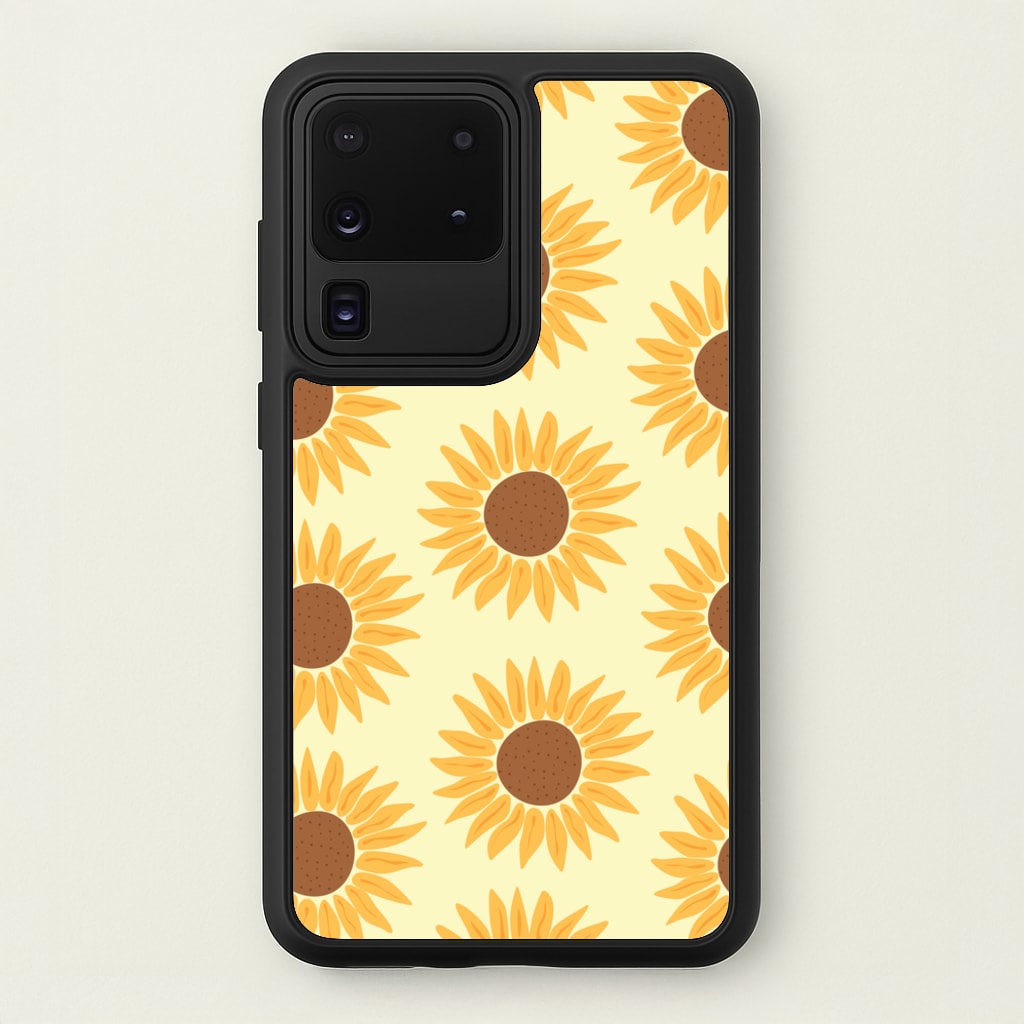 Sunflowers Abstract Pattern - Summer Phone Case for Galaxy S20 Ultra