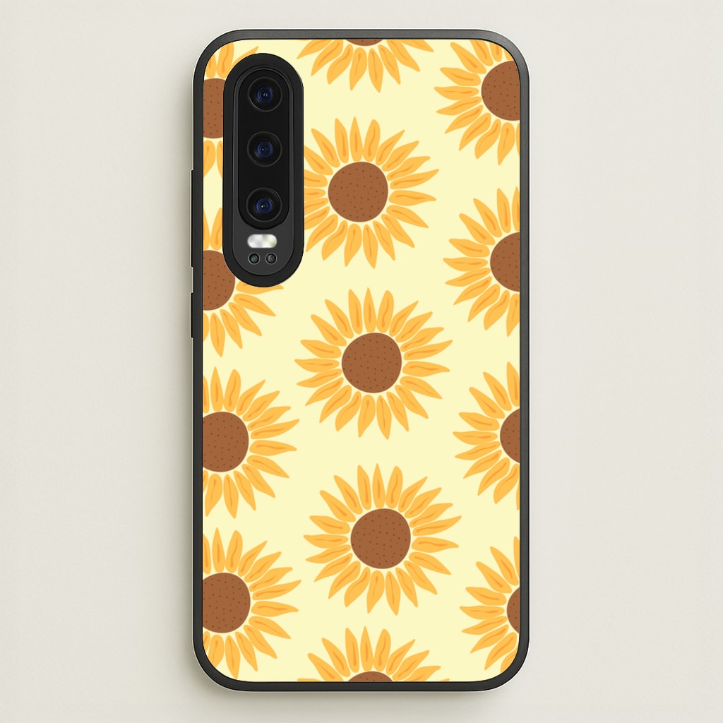 Sunflowers Abstract Pattern - Summer Phone Case for Huawei P30