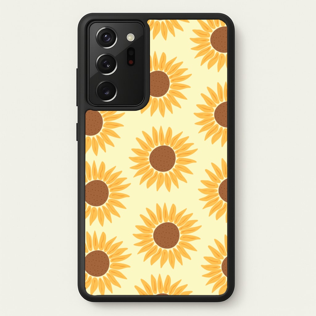 Sunflowers Abstract Pattern - Summer Phone Case for Galaxy Note 20 Ultra