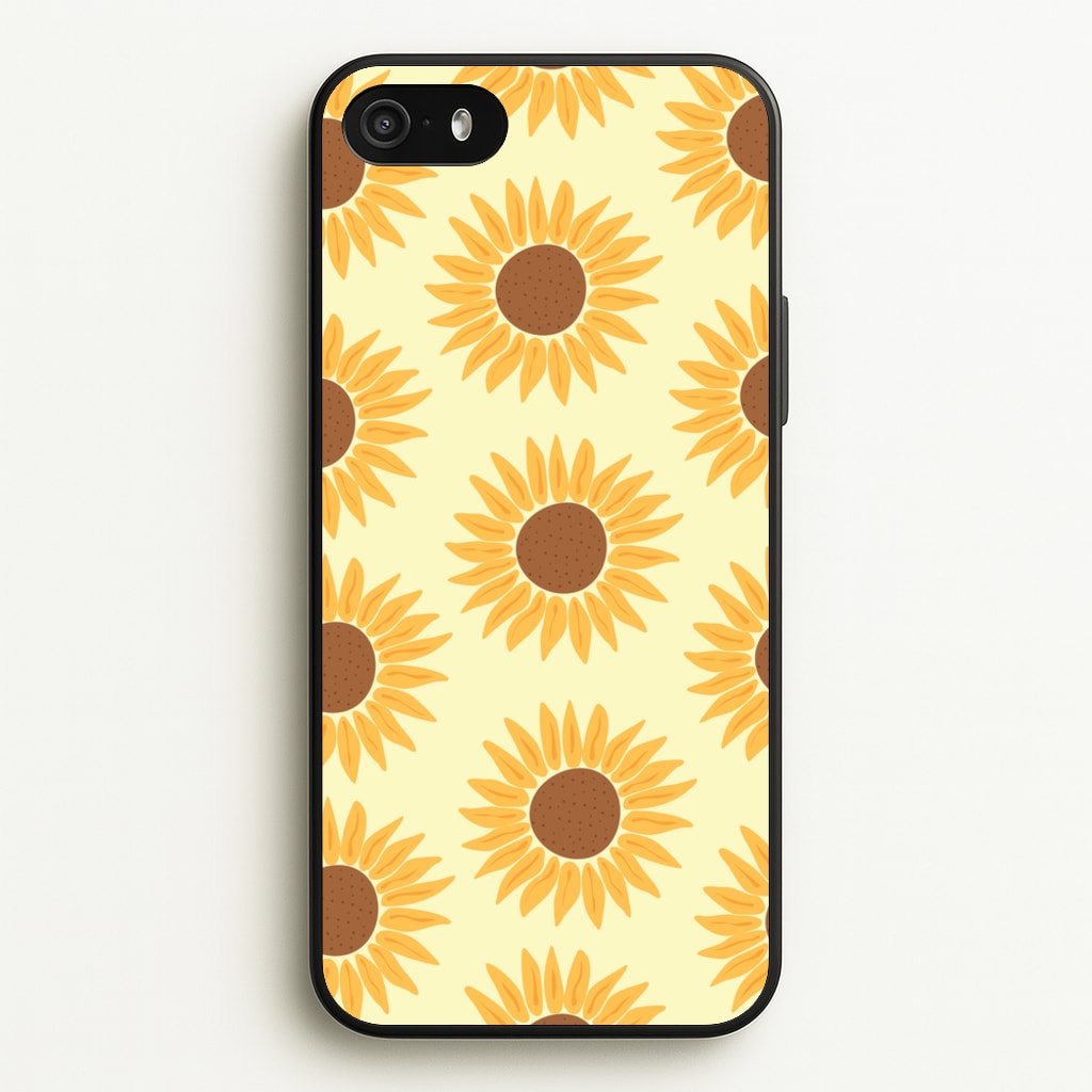 Sunflowers Abstract Pattern - Summer Phone Case for iPhone 5 / 5s / SE 2016