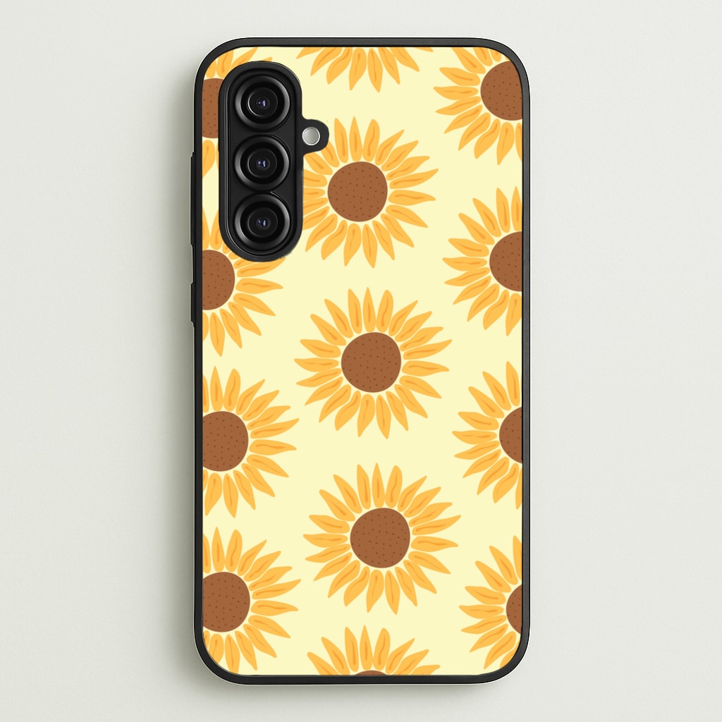 Sunflowers Abstract Pattern - Summer Phone Case for Galaxy A16