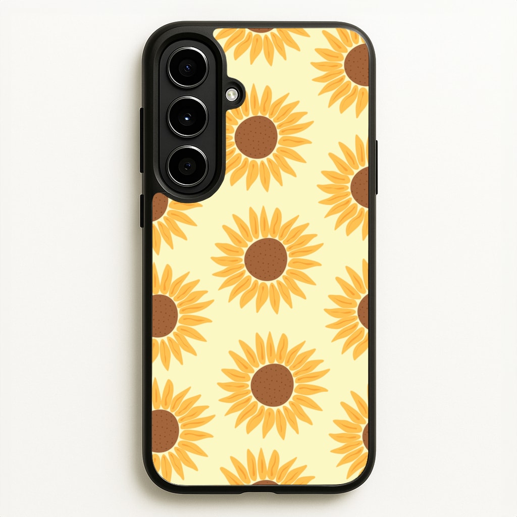 Sunflowers Abstract Pattern - Summer Phone Case for Galaxy A56