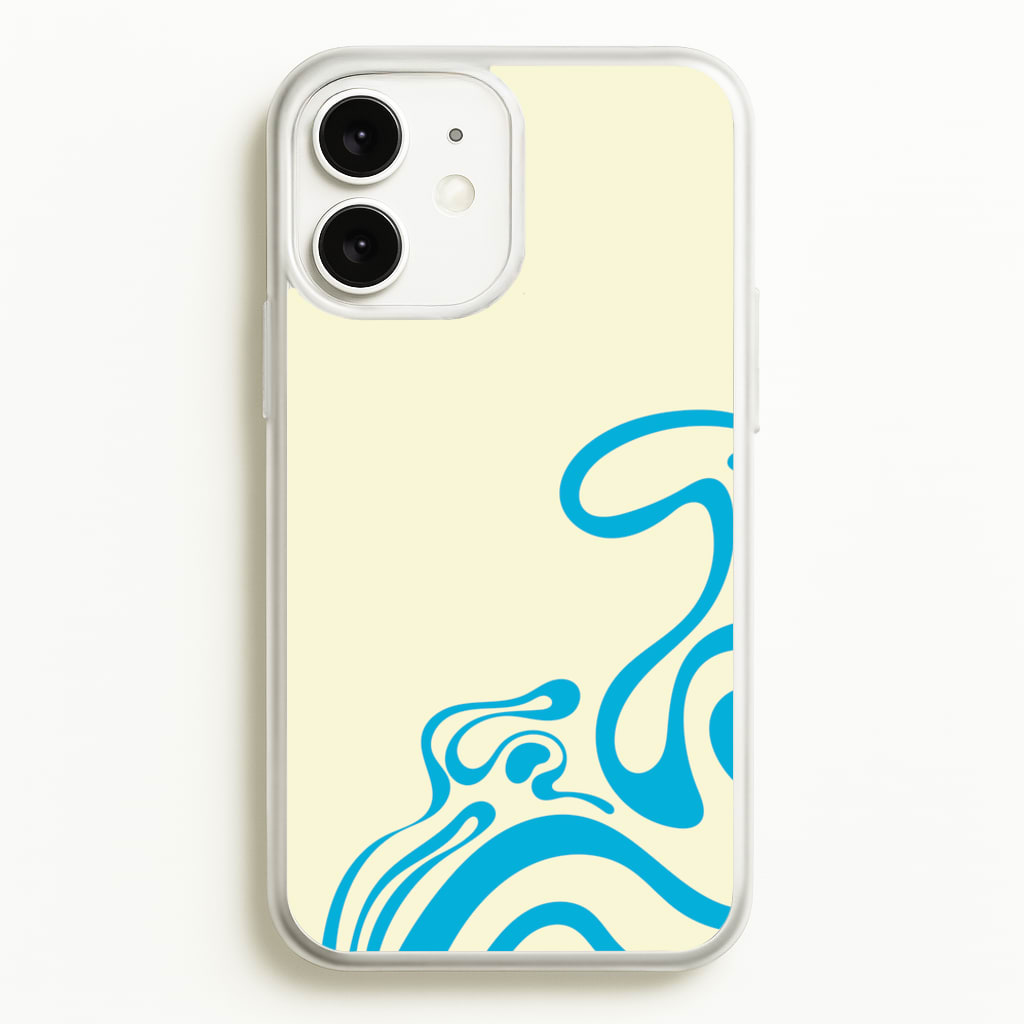 Blue Waves Corner Pattern - Summer Phone Case for iPhone 11