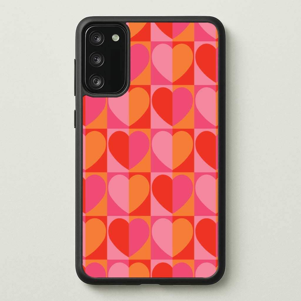 Sunset Hearts Pattern - Summer Phone Case for Galaxy S20FE