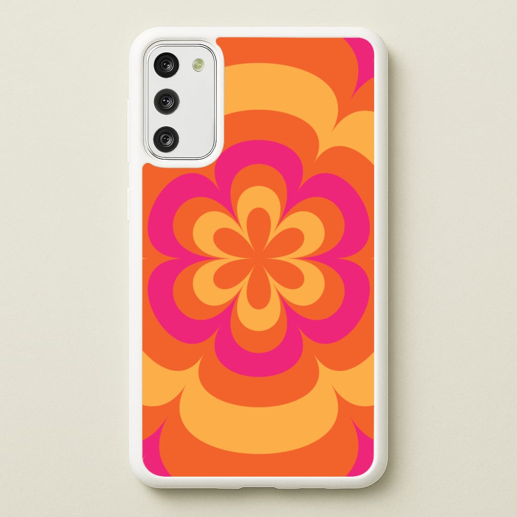 Sunset Trippy Flower Pattern - Summer Phone Case for Galaxy S20