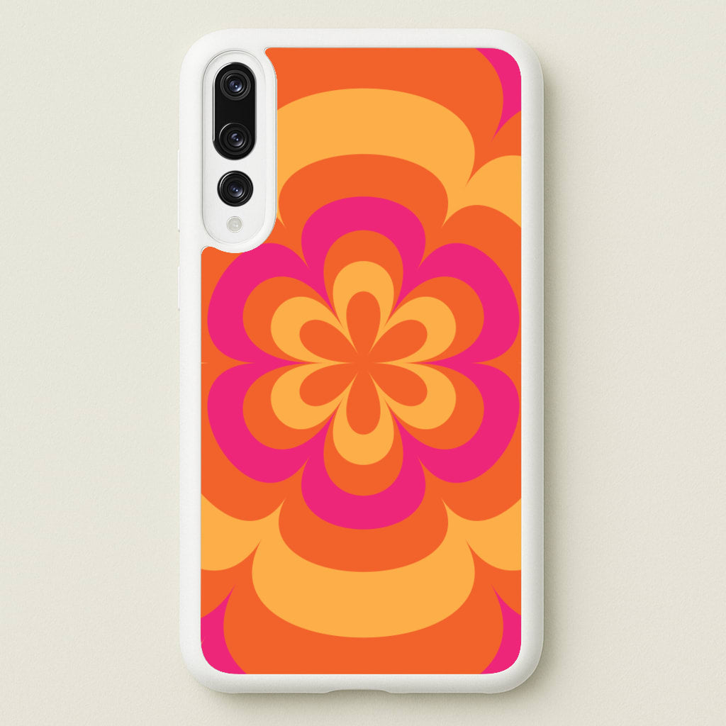 Sunset Trippy Flower Pattern - Summer Phone Case for Huawei P20 Pro