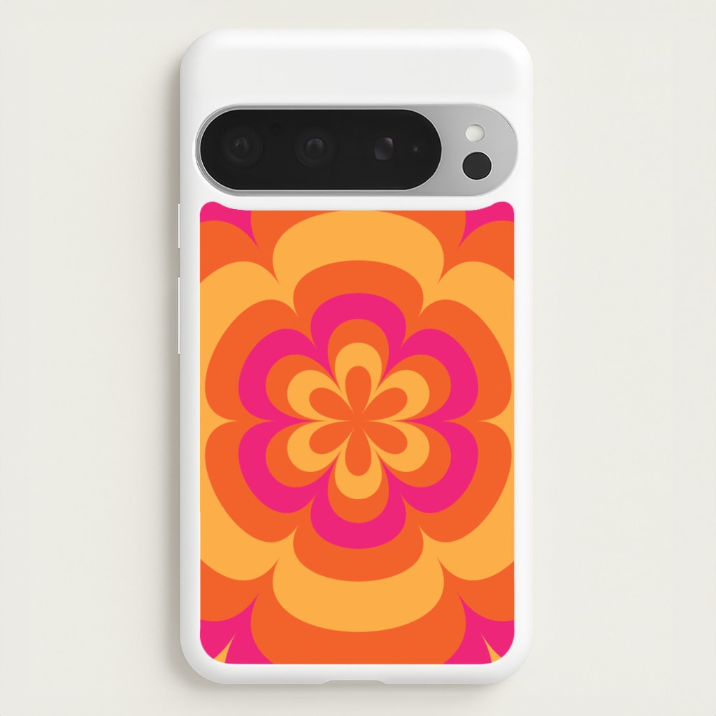 Sunset Trippy Flower Pattern - Summer Phone Case for Google Pixel 9 Pro XL