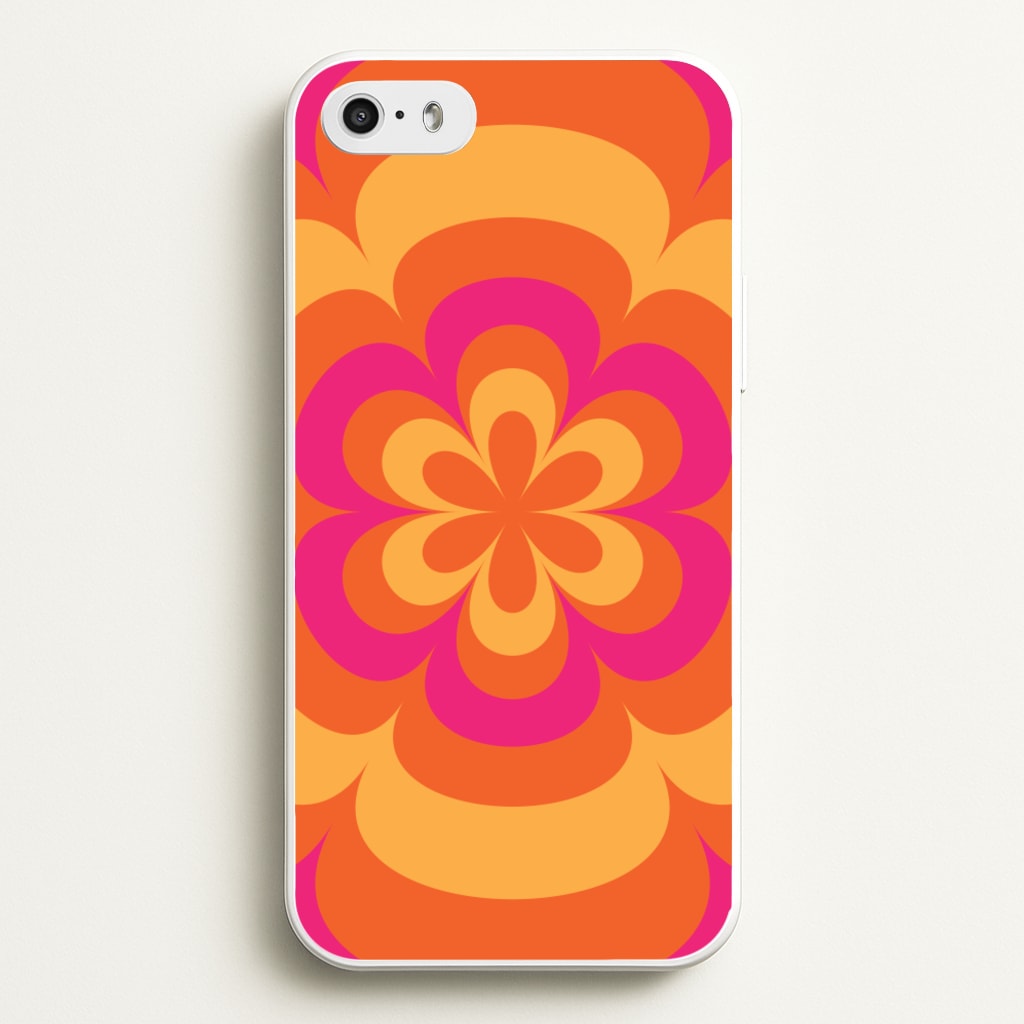 Sunset Trippy Flower Pattern - Summer Phone Case for iPhone 5 / 5s / SE 2016