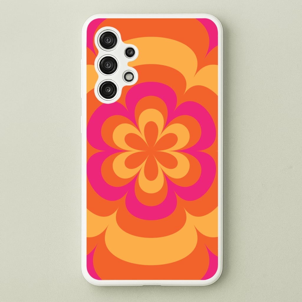 Sunset Trippy Flower Pattern - Summer Phone Case for Galaxy A13