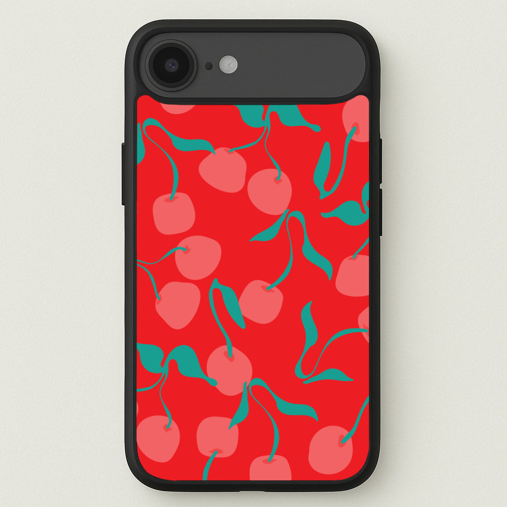 Red Abstract Cherries Pattern Phone Case for iPhone 17 Air