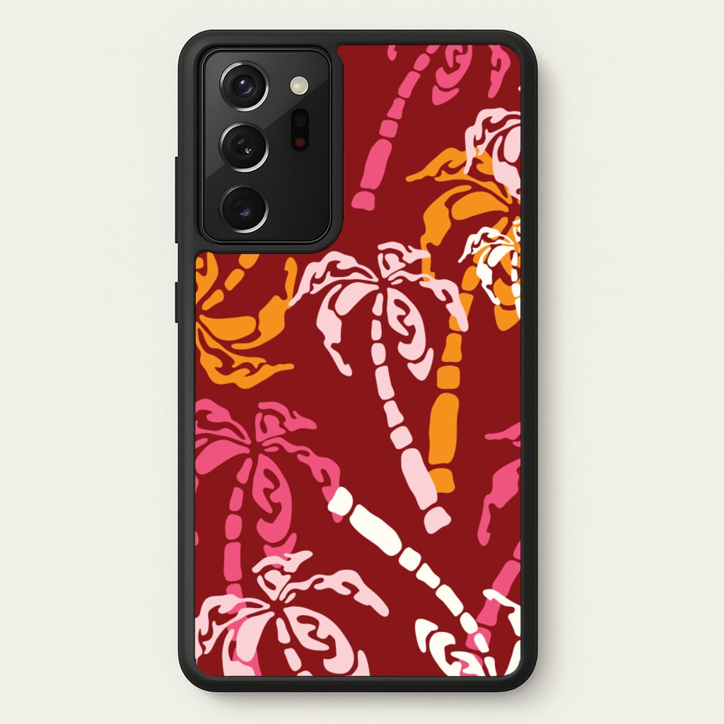 Abstract Palm Trees Pattern - Summer Phone Case for Galaxy Note 20 Ultra