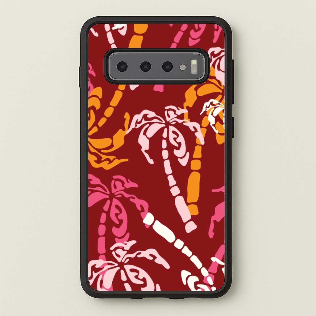 Abstract Palm Trees Pattern - Summer Phone Case for Galaxy S10