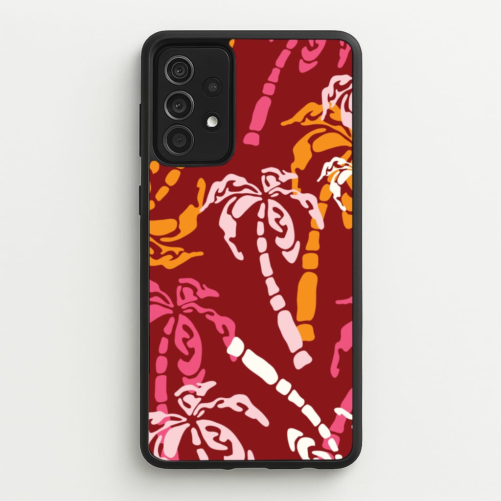 Abstract Palm Trees Pattern - Summer Phone Case for Galaxy A52 / A52s