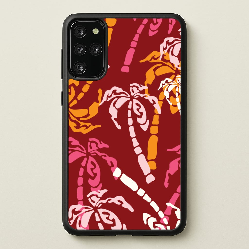 Abstract Palm Trees Pattern - Summer Phone Case for Galaxy S20 Plus