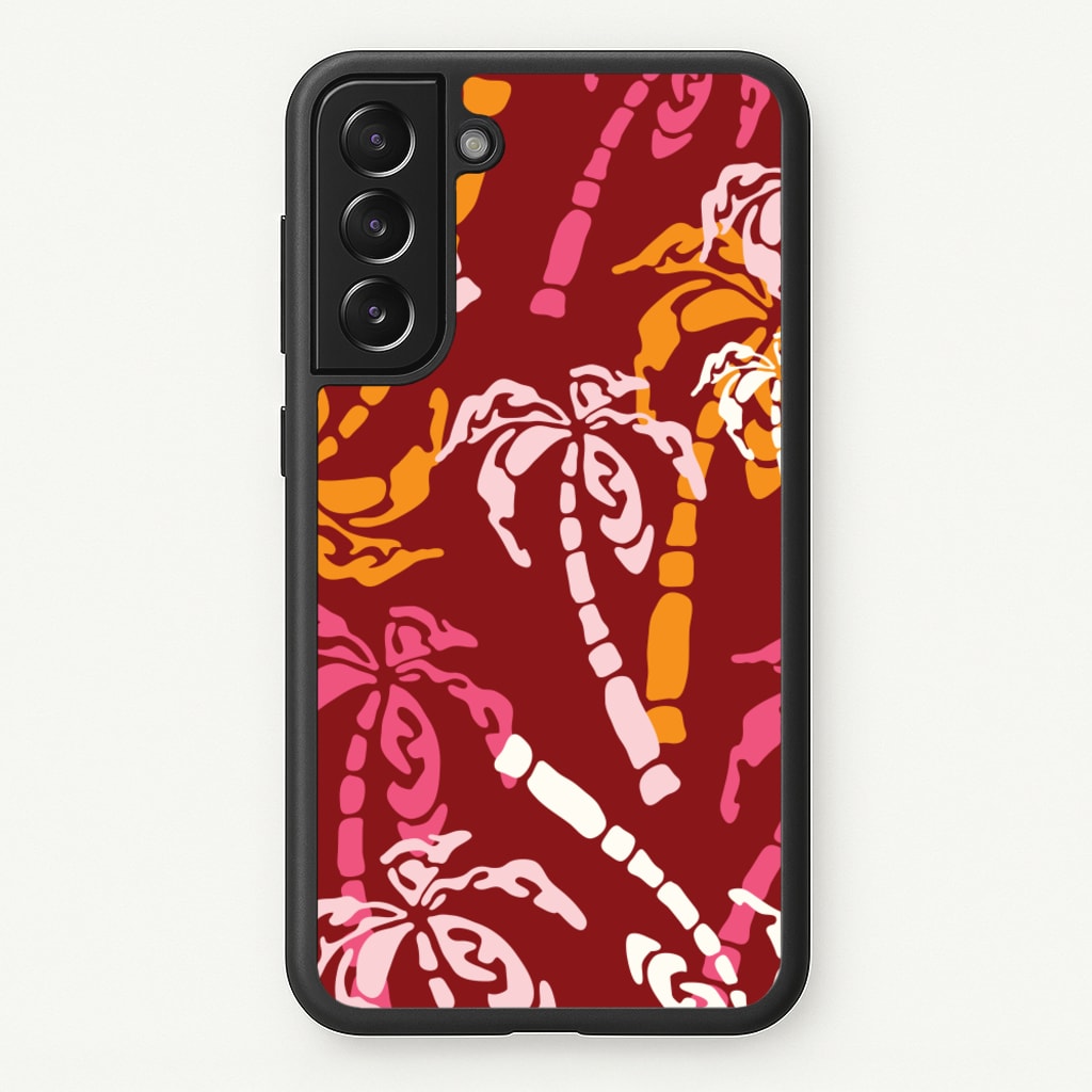 Abstract Palm Trees Pattern - Summer Phone Case for Galaxy S22 Plus