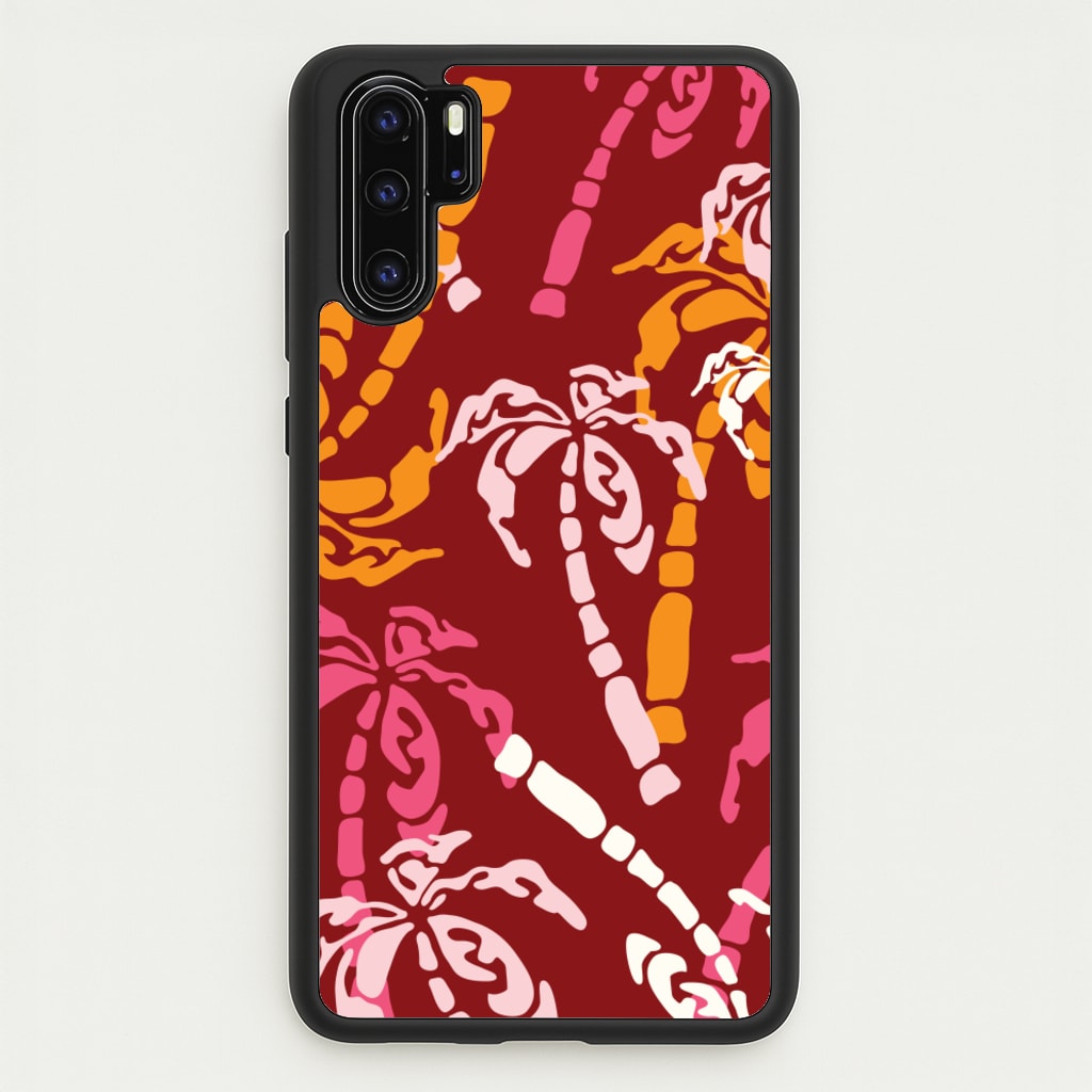 Abstract Palm Trees Pattern - Summer Phone Case for Huawei P30 Pro