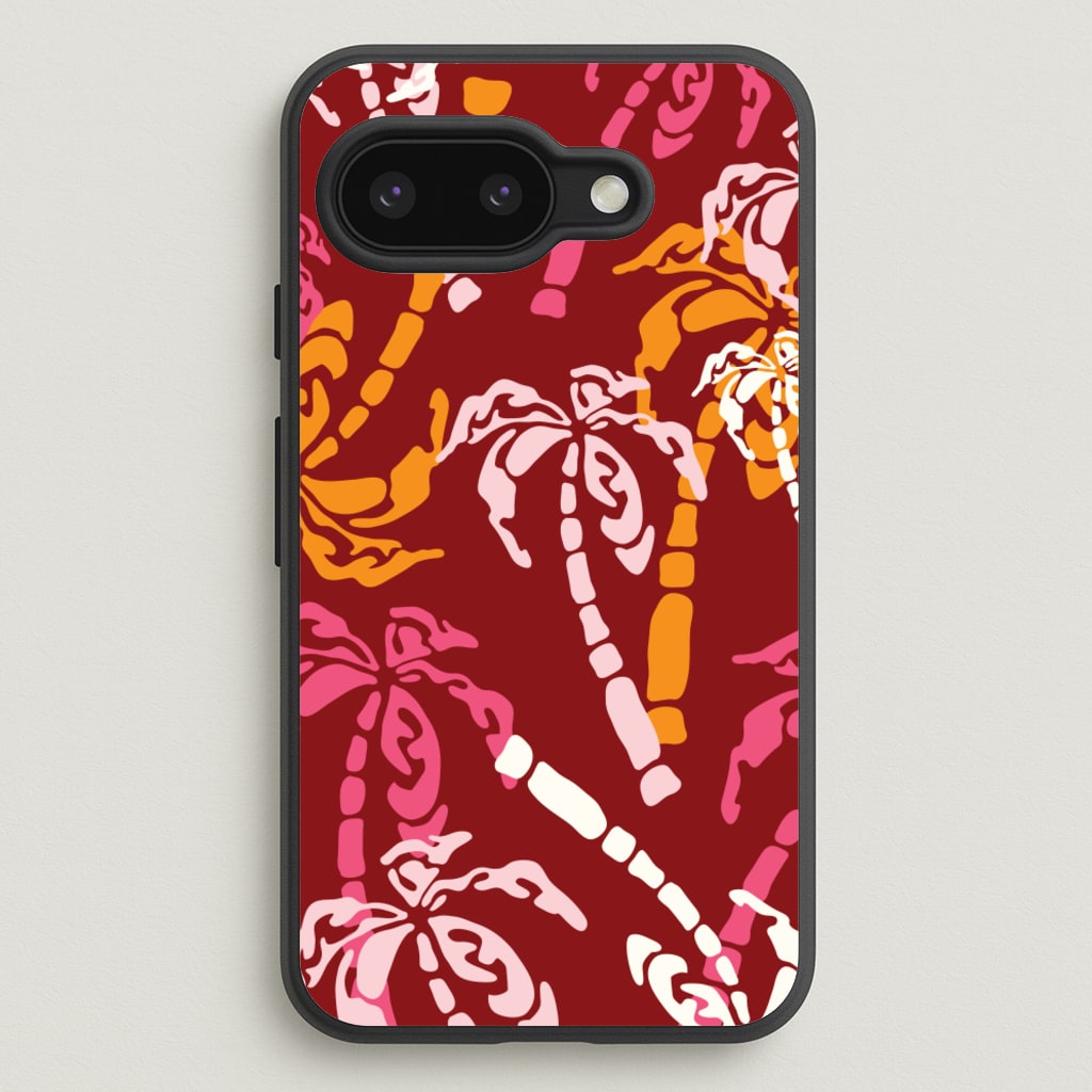 Abstract Palm Trees Pattern - Summer Phone Case for Google Pixel 9a