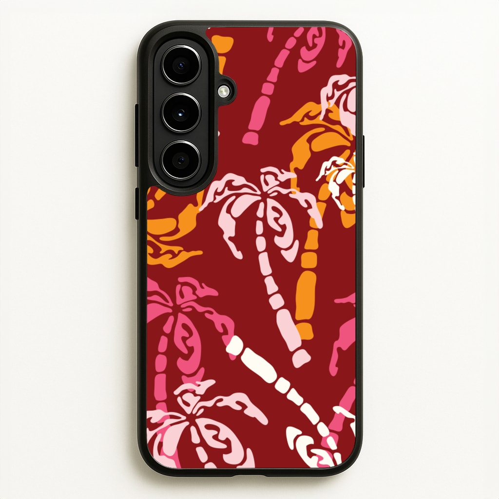 Abstract Palm Trees Pattern - Summer Phone Case for Galaxy A56