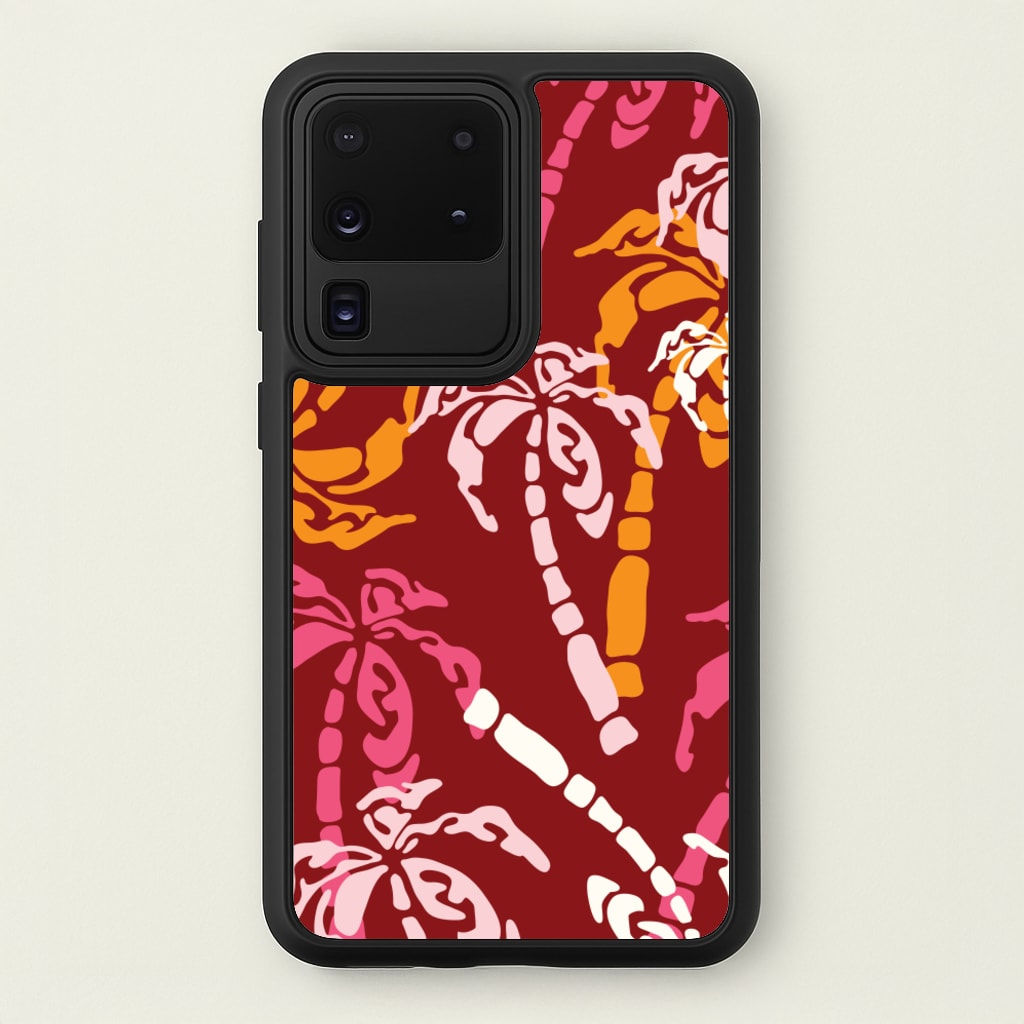 Abstract Palm Trees Pattern - Summer Phone Case for Galaxy S20 Ultra
